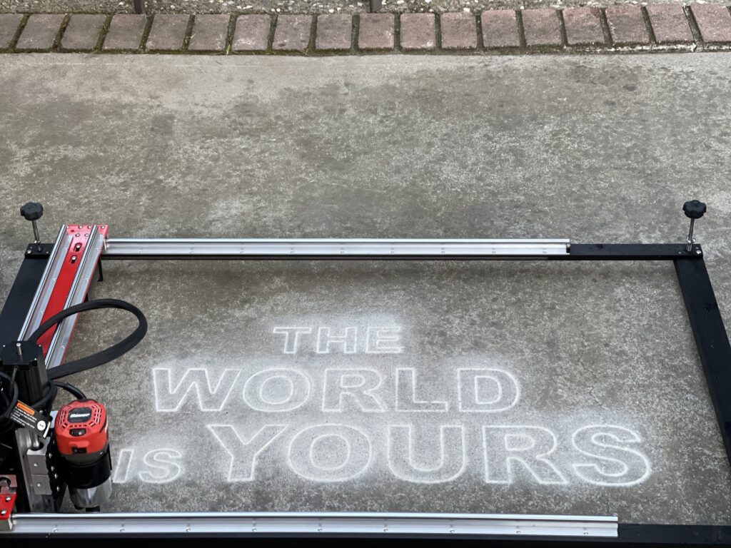 custom concrete engraving